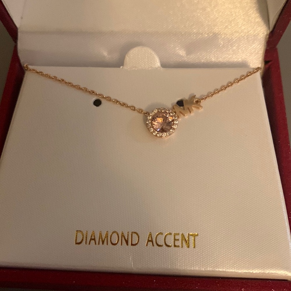 Michael Kors rose gold necklace, box is not the original one it came in